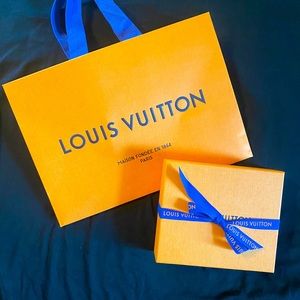 Louis Vuitton Wallet box and shopping bag